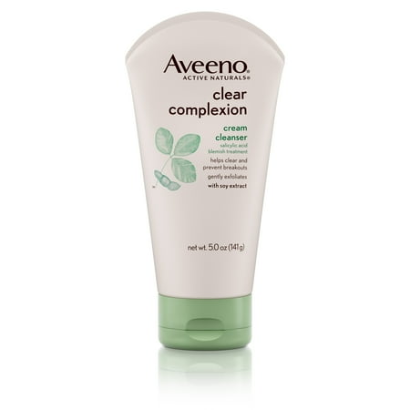Aveeno Active Naturals Clear Complexion Cream Cleanser, 5?oz - Walmart.com