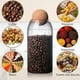 thumbnail image 5 of Tarros de Vidrio para Almacenar Alimentos, Tarros de Almacenamiento con Corcho, Juego de 3, 1150 Ml, Recipientes de Vidrio, Vidrio para Dulces, Tarro de Almacenamiento, 5 of 5