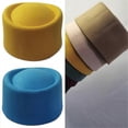thumbnail image 2 of Millinery Fedoras Top Hat Fascinator Base Dress Up Top Hat for Stewardess Air Hostesses Casual Hat Multiple Color, 2 of 3