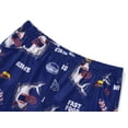 thumbnail image 5 of Topgal Little Big Boys Orange Raglan Short Sleeves Pajamas Summer Shark Pizza Snack Time Navy PJs Set for Kids Size 6, 5 of 7