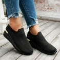 thumbnail image 6 of Ladies Mary Jane Flats Comfortable Vintage Style Casual Shoes Women's Casual Shoes Breathable Knit On Platform Wedge Sneakers For Walking Outdoor Travel Daily Wear Comfortable Non Sole, 6 of 8