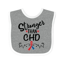 Inktastic Chd Awareness Month Ribbon Boys or Girls Baby Bib