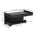 thumbnail image 2 of Toprema Toilet Paper Holder Tissue Roll Hanger with Shelf SUS304 Stainless Steel Matte Black Bathroom Lavatory Hardware Wall Mount Adhesive, 2 of 7
