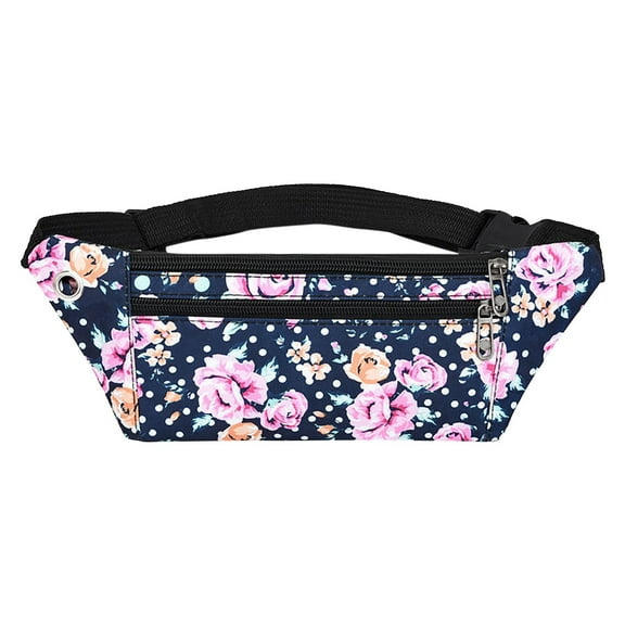 ESULOMP Fashion Waist Bag Men's and Women's Casual Large Capacity Messenger Bag Men's Mobile Phone Waist Bag