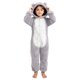 thumbnail image 2 of Mono de manga larga con capucha para niñas, pijama informal de invierno cálido, ropa de dormir para mujer, pantalones de terciopelo ártico de doble cara, 2 of 6