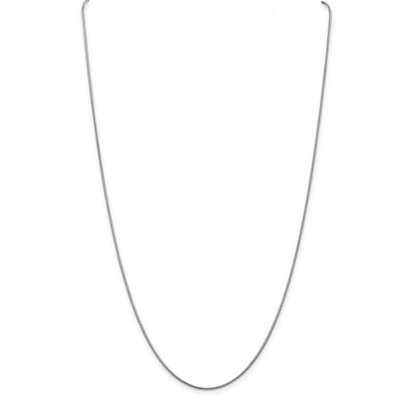 Primal Gold 14 Karat White Gold 1.1mm Round Snake Chain