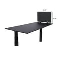 thumbnail image 6 of Stand Up Desk Store ReFocus Raw Clamp-On Acoustic Desk Divider Mounted Privacy Panel to Reduce Noise and Visual Distractions (Anthracite Gray, 23.6"  x 16" ), 6 of 6