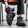 thumbnail image 5 of 's & 's Breathable Mesh Sneakers -  White/Grey/Black/Green Tread - All-Season Casual & Sports Shoes (Unisex Lace-Up) ，Low-Top Sneakers with Anti-Slip Shock-Absorbing Rubber Sole, Cushioned, 5 of 8