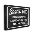 thumbnail image 3 of Stupell Industries No Summoning Demons Phrase Graphic Art Gallery Wrapped Canvas Print Wall Art, Design by Lil' Rue, 3 of 7