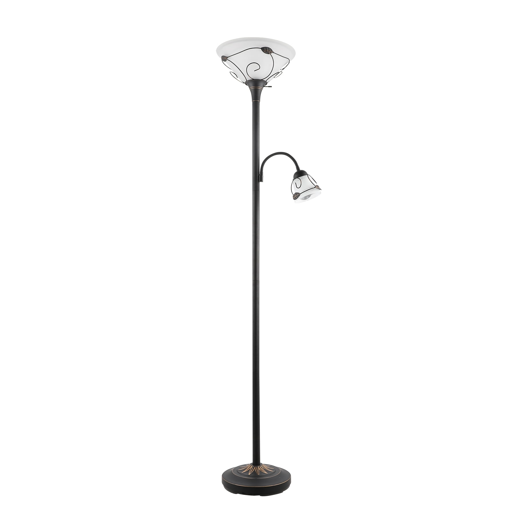 72 inch Floor Lamp with Reading Light 