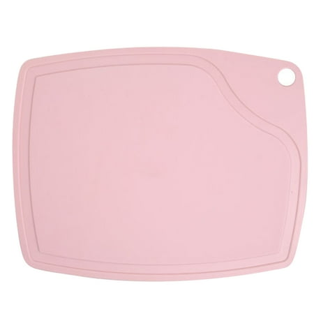 

Chopping Board Plastic Kids Fruits Vegetables slicing Board Kitchen Cooking Utensil 25.3 x 18.6cm Pink