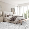 thumbnail image 2 of Large Area Rug x Living Room Machine Washable x Rug Boho Moroccan Farmhouse Style Ultra Soft Neutral Indoor Carpet for Bedroom Dining Room Playroom Office Off /Grey, 2 of 8