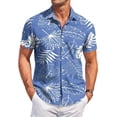 thumbnail image 3 of HAJWOH 2026 Hawaiian Shirt for Men Casual Button Down Short Sleeve Summer Beach Shirts Loose Fit Floral Print Tropical Tops, 3 of 7