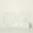 thumbnail image 6 of Efavormart 10 Pack | 10" Clear Beaded Rim Plastic Dinner Plates, Disposable Round Party Plates, 6 of 11