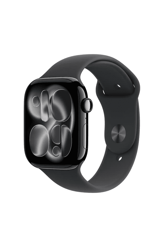 Restored Apple Watch Series 11 GPS + Cellular 46mm Jet Black Aluminum Case with Black Sport Band - M/L (Refurbished)