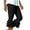 Army Green, variant on Capris Pants for Women High Waist Women's Tiered Ruffle Capris Pants High Waist Solid Color Dance Casual Flared Cropped Trousers for Party Daily Wear Black M