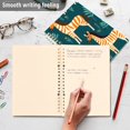 thumbnail image 5 of Zebra in Leaves Ring Binder Notebook Journey Note Diary College Ruled Spiral Notebook Study Loose Leaf Paper A5 60 Pages, 5 of 8