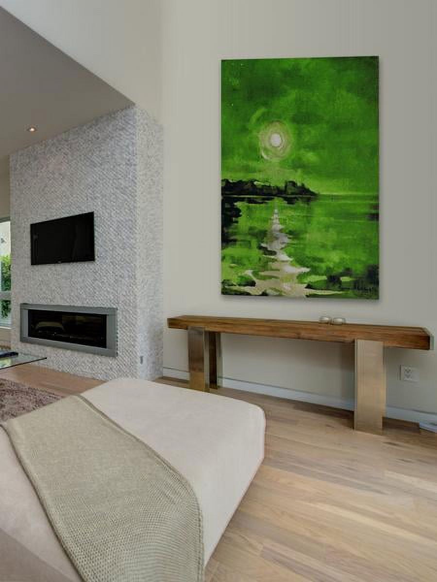 "Green Waters" Painting Print on Wrapped Canvas