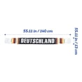 thumbnail image 4 of 4 bufandas tradicionales de punto de fútbol para aficionados de la selección nacional, ideal para eventos deportivos y porristas, con diseño de la bandera de Alemania, 4 of 7
