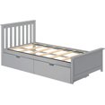 thumbnail image 4 of BEDSMART Solid Wood Twin Size Bed With Storage | Gray, 4 of 7