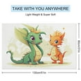 thumbnail image 2 of Cute Dragon Baby Beach Towel – with A Unique Design, Extra Large,XL (32”x 63”) for Kids & Adults, 2 of 7