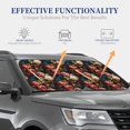 thumbnail image 3 of KLL Rose Flowers Windshield Sun Shade 2-Piece Foldable Car Front Window Sunshade for Most Sedans SUV Truck- Large, 3 of 5