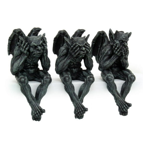 Gargoyle See, Hear, Speak No Evil Shelf Sitters