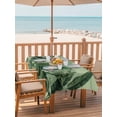 thumbnail image 2 of Outdoor Tablecloth with Umbrella Hole for Patio/Picnic/Party/Camping, Palm Leaves Tropical Waterproof Table Cloth Rectangle Table Cover Washable, Green Botanical Summer Green Ombre (60"x 120"), 2 of 8