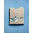 thumbnail image 3 of Cetacea Orca Whale Sweatshirt Men -June Erica Vess Designs, Male Small, 3 of 4