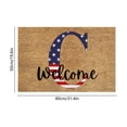 thumbnail image 3 of Zynviq Letter Doormats 19.7" X 31.5" Throw Rug Polyester Rectangular Washable Brown Small Rug for Dining Room, 3 of 6