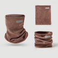 thumbnail image 3 of Duoif Neck Warmer, Winter Men's Household Plus Warm Neck Protector Solid Color Neckband Scarf Men Brown, 3 of 4