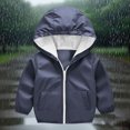 thumbnail image 2 of zbxnLI Toddler Baby Rain Coats Girls Boys Waterproof Jackets Lightweight Outerwear with Pockets, 2 of 7