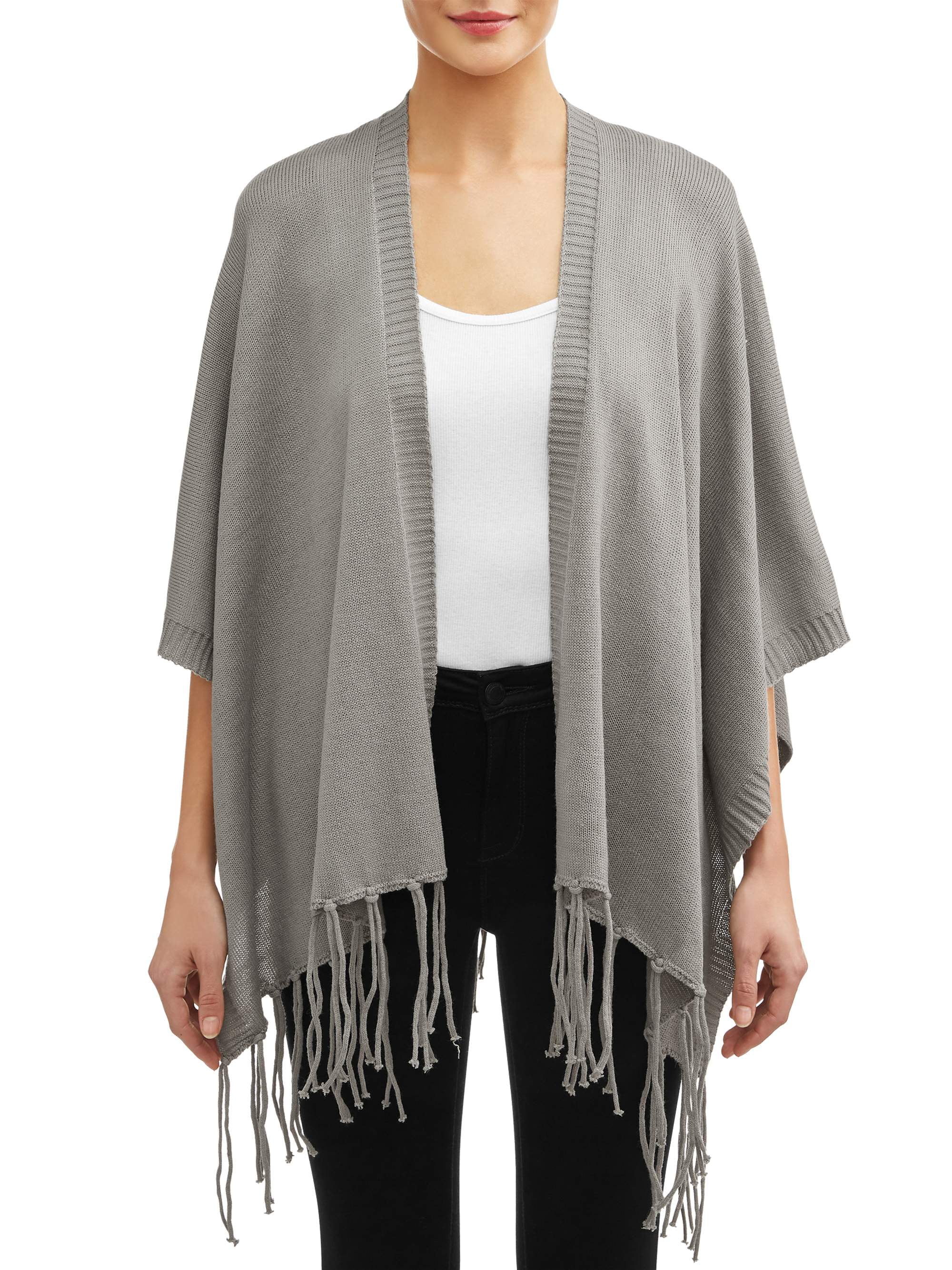 fringe wrap sweater