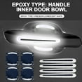 thumbnail image 5 of Lomubue 8Pcs/Set Door Handle Sticker 3D Effect Scratch Protection Creative Epoxy Safety Reflective Car Handle Bowl Sticker for Automobile, 5 of 10
