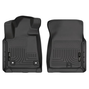 Husky Liners by RealTruck Weatherbeater Floor Mats Fits 2012-2021 Toyota Tundra, CrewMax & Double Cab, 12-17 Tundra Regular Cab, 12-22 Sequoia Front Row, 2-pc Black-18561
