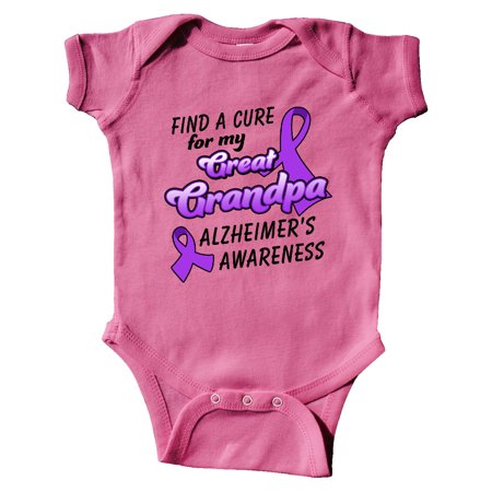 

Inktastic Alzheimer s Awareness Find a Cure for my Great Grandpa Gift Baby Boy or Baby Girl Bodysuit