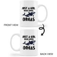 thumbnail image 4 of Just a Girl Who Loves Orcas Ocean Sea Whale Ceramic Mug-11oz Coffee Milk Tea Mug Cup with Handle,Gifts for Whale Lovers Girls, 4 of 5