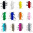 thumbnail image 4 of Puños de plumas shaofei Negro Talla Única, 4 of 5