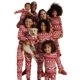 thumbnail image 1 of 2024 pijamas navideños a juego para la familia, trajes para bebés y niños adultos, Tops + Pantalones, 2 uds., ropa de dormir de Navidad, pijamas, ropa para perros, 1 of 4