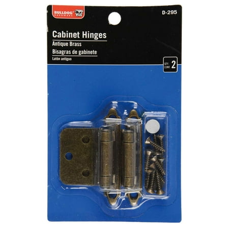 - Bulldog Hardware Cabinet Hinges, Antique Brass