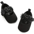 thumbnail image 3 of Antheron Baby Girls Mary Jane Flats Soft Sole Infant Moccasins Floral Sparkly Toddler Princess Dress Shoes, 3 of 6