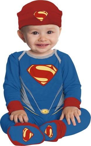 Baby Toddler Superman Costumes Fancy Dress Party Jumper Gift Size 3-24months!! 