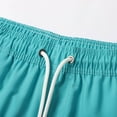 thumbnail image 6 of Men's Swim Trunks with Compression Liner 9 Inch Stretchy Quick Dry Elastic Waist Drawstring Mens Swimsuit Liner Compression Light Casual Shorts,Z02-Light Blue,XXXL, 6 of 6