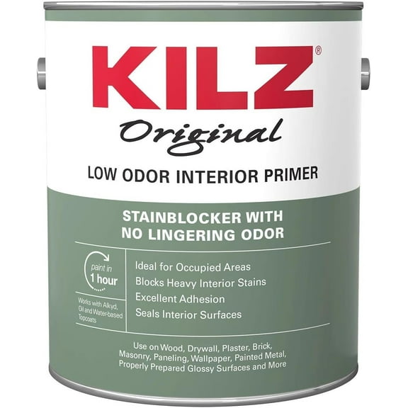 KILZ Original Low Odor Primer, Interior, 1 Gallon