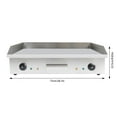 thumbnail image 2 of TFCFL 28.7" Commercial Electric Countertop Griddle Flat Top Grill BBQ Hot Plate for Eggs Pancakes Hamburgers 110V 3KW, 2 of 12