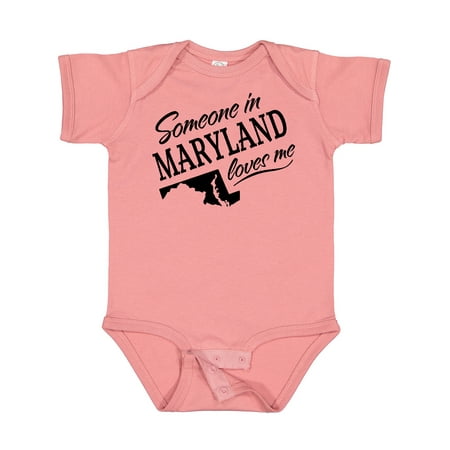 

Inktastic Someone in Maryland Loves Me Gift Baby Boy or Baby Girl Bodysuit