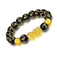 thumbnail image 1 of Bracelet Obsidienne Noire Feng Shui, 1 of 5