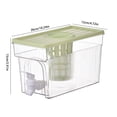 thumbnail image 3 of DJN Up to 70% Off Storage Containers 3L Beverage Dispenser With Faucet High Temperature Resistance Iced Tea Beverage Bucket Cold Drink Juice Dispenser Jug For Party Restaurant Blue Abs A One Size, 3 of 7