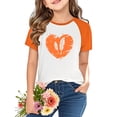 thumbnail image 2 of YUNAFFT T-shirts à Manches Courtes pour Enfants Imprimé Festival Orange Tenue Décontractée, 2 of 9