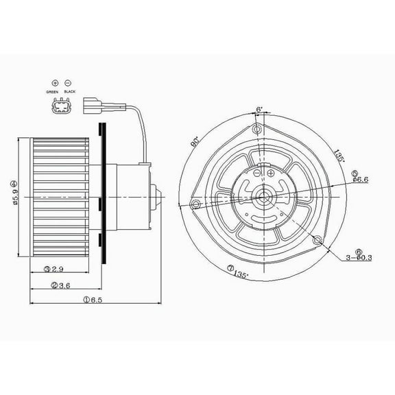 HVAC Blower Motor Fits select: 1988-1996 JEEP CHEROKEE, 1988-1992 JEEP COMANCHE